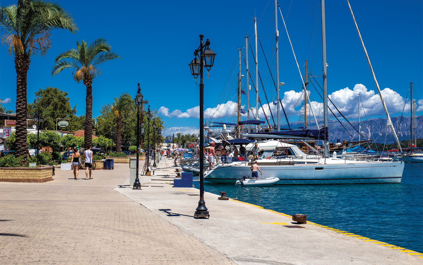 The cosmopolitan Nydri is on the eastern coast of the island of Lefkada