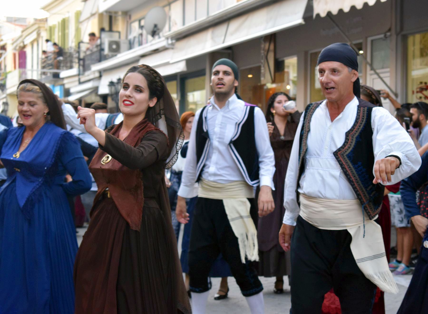 Dancers wearing traditional costumes | Lefkada Slow Guide