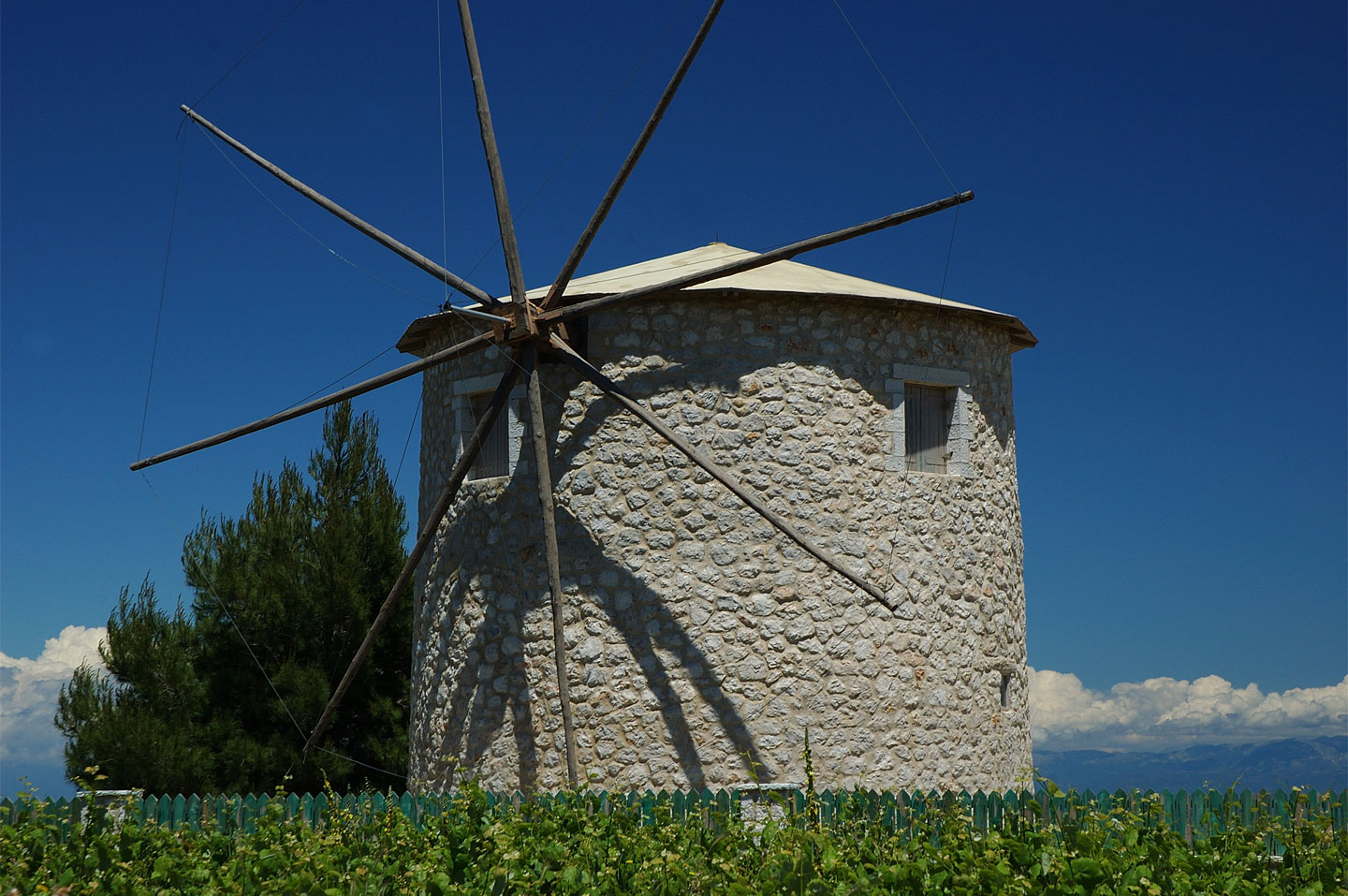 Windmill in Kavalos village | The island of Lefkada